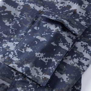 해양 디지털 카모 ACU 전술 유니폼 세트 재킷과 바지 해안 훈련을 위한 튼튼한 TC 65/35 립스톱 패브릭으로 제작 - Product Image 6
