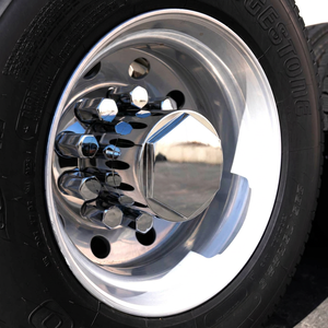 Couvre-écrous à visser chromés de 33mm pour essieu arrière pour cargo, <span class=keywords><strong>Mack</strong></span>,Kenworth,International,Peterbuilt - Product Image 5