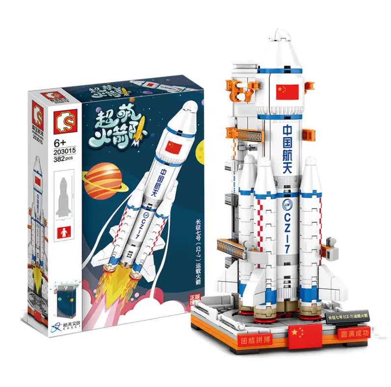 Новое поступление мелких частиц астронавт план ракета-носитель для детей подарок на день рождения любимой, сборные строительные блоки образовательные игрушки