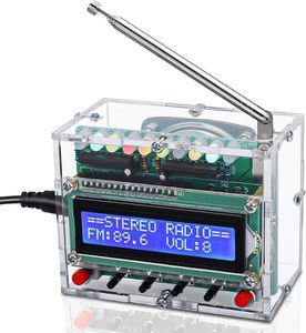 ชุดบัดกรีแบบทำมือวิทยุ FM 87 - 108MHz, แฟลช LED, สำหรับการปฏิบัติและลำต้น, ของขวัญที่ยอดเยี่ยม - Product Image 3