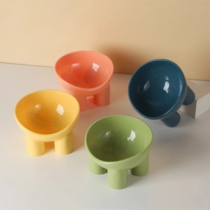 Ciotole Rialzate Anti-<span class=keywords><strong>Vomito</strong></span> per Cani di Piccola Taglia e Gatti, Inclinabili, in Plastica, per Proteggere la Colonna Vertebrale dell'Animale Domestico - Product Image 3