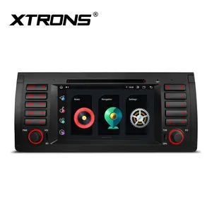 XTRONS 7英寸触摸屏自动无线电安卓1 din车载收音机dvd播放器，适用于宝马X5 E53，带无线CarPlay