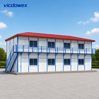 VICDOWEX Bâtiment de bureau préfabriqué modulaire contemporain de type K à installation rapide pour chantier de construction