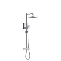 Ensemble de douche de salle de bain en laiton à poignée unique de Style traditionnel à haute pression