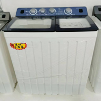 Machine à laver anglaise à double bac J Chigo populaire de 18 kg, grande capacité, lavage et déshydratation haute puissance, type à chargement par le haut