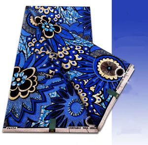 Nouveau design Tissu africain Wax Hollandais Bazin Riche pour vêtements - Product Image 6