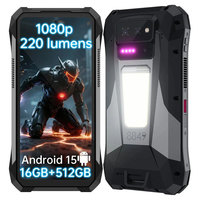 Teléfono Inteligente Resistente TANK X 5G con Proyector 1080P de 220 Lúmenes, Batería de 17600 mAh, Cámara de 64MP, MTK Dimensity, Resistente al Agua y con Sensor de Huellas Dactilares