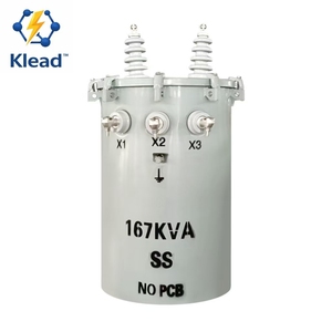 Transformateur cylindrique monophasé immergé dans l'huile, haute <span class=keywords><strong>tension</strong></span>, petite puissance, sortie 11 kV, fréquence 50 Hz, entrée 200 V, puissance de sortie - Product Image 1