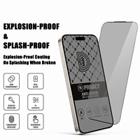 NOTHING Mobiele Telefoons Golden Diamond 2.5D Waterdicht HD Helder Anti-reflectie Anti-explosie Anti-spionage 9H Gehard Glas 0,33 mm dik