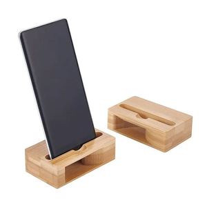Wholesale Wood Bamboo Phone Holder Wireless Mobile Cell Phone Smartphone <b>Stand</b> Voice Amplifier Portable Wireless <b>Speaker</b> <b>Stand</b> - Product Image 3
