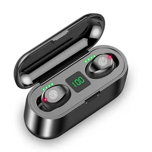 F9 TWS Écouteurs Bluetooth 9D Stéréo Sans Fil Écouteurs Sport Étanches Mini Casques pour Téléphone Mobile