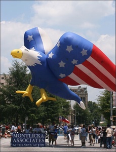 Ballon gonflable en forme d'aigle chauve volant, ballon géant à l'hélium pour défilé promotionnel K7179 - Product Image 5