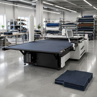 Machine de découpe industrielle multicouche CNC PANDA pour tissus, découpeuse automatique de vêtements à couteau droit, machine de découpe de vêtements