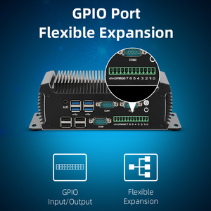 산업용 팬리스 미니 PC 인텔 N97 쿼드 코어 듀얼 RJ45 LAN 6 RS232 COM GPIO Win11 리눅스 IIoT 게이트웨이 마이크로 컴퓨터 - Product Image 3