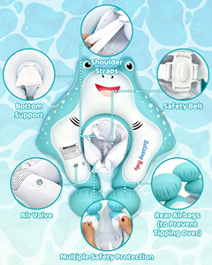 Flotador Inflable de PVC para Bebés con Toldo Removible para Piscina - Product Image 4