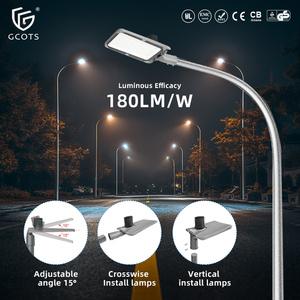 Lampadaire LED AC sans scintillement 180 lm/W, extérieur IP65, 100-180W, aluminium, température de fonctionnement -30 à 45°C, garantie 3 ans - Product Image 1