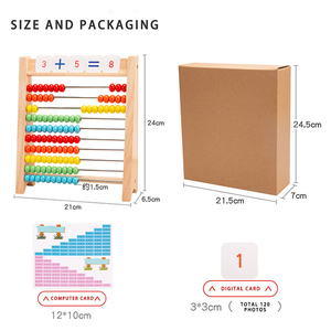 Bằng Gỗ 10x10 Hạt Máy Tính Toán Học Bé Trẻ Em Montessori Đầu Giáo Dục Học Tập Toán Học Trò Chơi Dạy Học Hỗ Trợ Đồ Chơi - Product Image 6