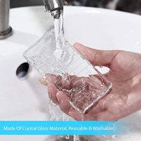 Palette en verre pour cils, grande taille, support pour extensions de cils, bande adhésive et colle pour faux cils
