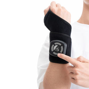 गर्मी के साथ इलेक्ट्रिक कलाई मालिश, सहरहित हाथ कलाई हीटिंग पैड मांसपेशियों को दैनिक और खेल के लिए समायोज्य लंबाई - Product Image 1