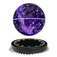 Lámpara LED Flotante Magnética Moderna de ABS con Efecto Estrellado RGB, Recargable, Control Táctil, 14cm, para Dormitorio, Gran Venta HCNT