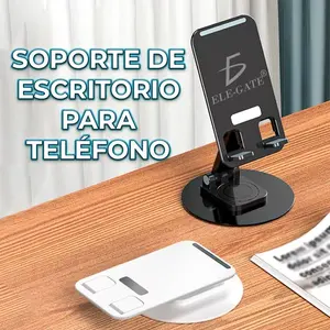 Adjustable Aluminum Alloy <b>Phone</b> & Tablet Holder for Car Dashboard, Black and White, Supports Up to 12 cm <b>x</b> 9.7 cm Devices, ELE-C - Product Image 4