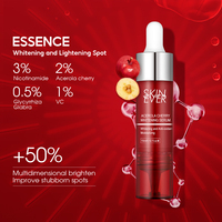 Sérum éclaircissant à la cerise Acerola SKINEVER, nicotinamide, vitamine C, acide hyaluronique, huile liquide organique dorée, soin de la peau, visage, corps, OEM