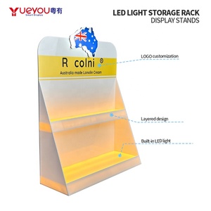 Giá hiển thị <span class=keywords><strong>Acrylic</strong></span> dầu massage 2 tầng với đèn LED để hiển thị các sản phẩm Nước hoa tinh dầu - Product Image 3