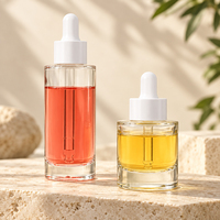 Botol Kaca Silinder Ramah Lingkungan Grosir Pabrik, Kosong 50ml 60ml dengan Pipet untuk Minyak Atsiri, Serum, dan Kemasan Kosmetik