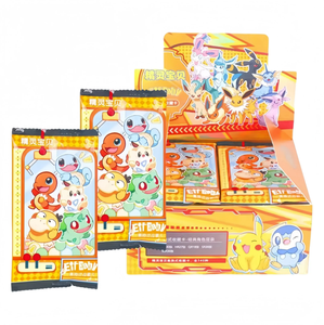Juego Poke Moned de Anime Japonés, Tarjeta de Elfo, Colección de Tarjetas de Mascotas de Lujo, Caja de Intercambio, Juguetes de Tarjetas, Pasatiempos para Niños, Juguete para Niño, Regalo de Vacaciones - Product Image 4