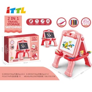 ชุดกระดานวาดรูปแบบโต้ตอบสำหรับเด็กของเล่นพัฒนาการอัจฉริยะแบบ2อิน1สำหรับเด็กปฐมวัย - Product Image 1