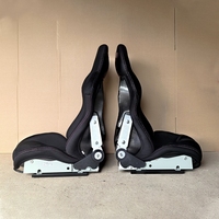 Siège baquet de course en fibre de carbone noir universel pour simulateur de course, drift, jeu et chaise de bureau