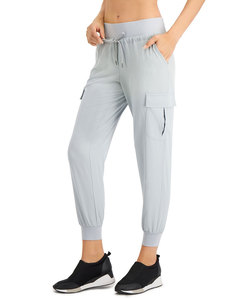 Women's Custom Black Cotton Jogger Pants Ladies Bodybuilding Sweatpants Lace Winter Sports Tapered Sweatpants Wholesale - Product Image 4
