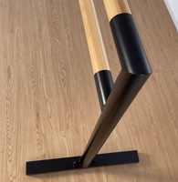 Barre de danse portable en bois pour studio de danse à domicile, idéale pour le sport et le divertissement