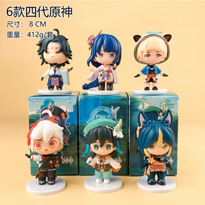Caja Sorpresa de 5-11 cm, <span class=keywords><strong>Genshin</strong></span> Impact, Xiao, Zhongli, Venti, Kawaii, Figura de Anime de PVC, Juguete Coleccionable de Moda - Product Image 4