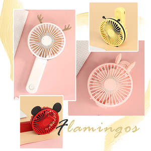 Dessin animé lapin cerf tenue pliant ventilateur Portatif Ventilateur Veilleuse Debout USB De Charge Pour <span class=keywords><strong>Jouet</strong></span> En Plein Air Activités Merchant - Product Image 3