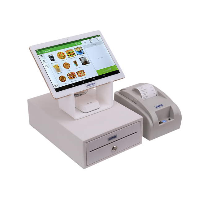 10inch Android Restaurant POS Tablet MTK6580 Quad-Core 2GB/32G 6000mAh Battery Thermal Printer Software Ordering Cash Register