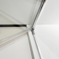 Portes de douche pivotantes FUSA en verre, porte de douche en aluminium, verre trempé de 6 mm, ouverture vers l'extérieur, gain de place pour salle de bain, hôtel, OEM, ODM