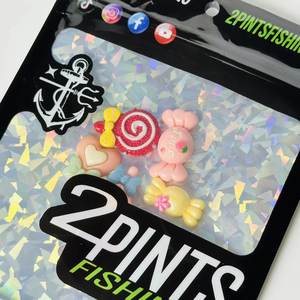 Sac d'emballage à fermeture éclair pour leurres de pêche, design différent, plastique transparent, pochette à trois côtés scellée pour l'emballage des appâts - Product Image 6