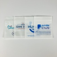 Sacs d'aligneurs personnalisés avec impression, sacs d'emballage dentaire transparents, sacs refermables à fermeture éclair, sacs en mylar pour blanchiment des dents, sacs de nettoyage pour aligneurs