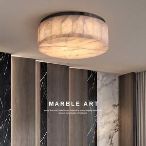 Natural Spanish Marble <b>Ceiling</b> <b>Light</b> LED 30cm Modern Minimalist Bedroom Living Room <b>Light</b> - Product Image 3