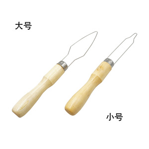Quick Button <b>Threading</b> <b>Tool</b> Wooden Handle Large Small Size For Sewing Diy Garment Processing Equipment - Product Image 1