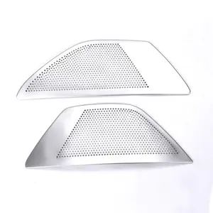 2Pcs Aluminum alloy Door Stereo Speaker Cover Trim For BMW 5 Series f10 520 525li 528 Car Styling Accessories