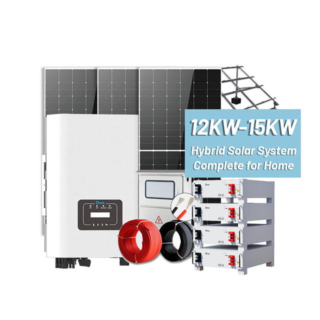 12kw 15kw 30kw Solar Power System off Grid Hybrid Complete Solar Panel Energy System 10kw Kit with Battery and Inverter
