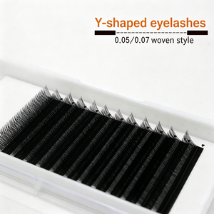 Ciglia Finte a Forma di Y YY, Stile Rete Intrecciata, Ciglia Naturali Spesse Personalizzate - Product Image 2