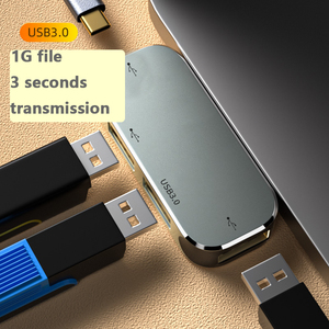 Nguồn Mở Rộng Type-C <span class=keywords><strong>Usb</strong></span> C Hub Tai Nghe Cắm <span class=keywords><strong>USB</strong></span> 3.0 HDM Để Sạc Truyền Đồng Bộ Dữ Liệu Cho Điện Thoại Di Động Máy Tính Xách Tay - Product Image 5