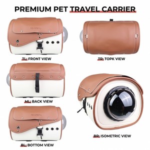 Sac de transport étanche pour animaux de compagnie pour moto, siège arrière, avec fenêtre transparente et laisse de sécurité pour petits chiens, chats, scooter - Product Image 6