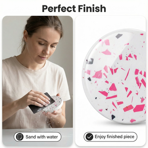 TIMESRUI 100 กรัม/ถุง ชิ้นส่วนตกแต่งเทอร์ราซโซ่สมัยใหม่ (20 สี) ย้อมสีด้วยน้ำที่เป็นมิตรต่อสิ่งแวดล้อม เจสโมไนต์ - Product Image 5