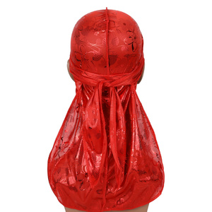 HZM-19123 mode haute qualité Rose <span class=keywords><strong>motif</strong></span> Hip Hop soyeux Durags pour hommes tache soie Pour Hommes <span class=keywords><strong>Durag</strong></span> - Product Image 5