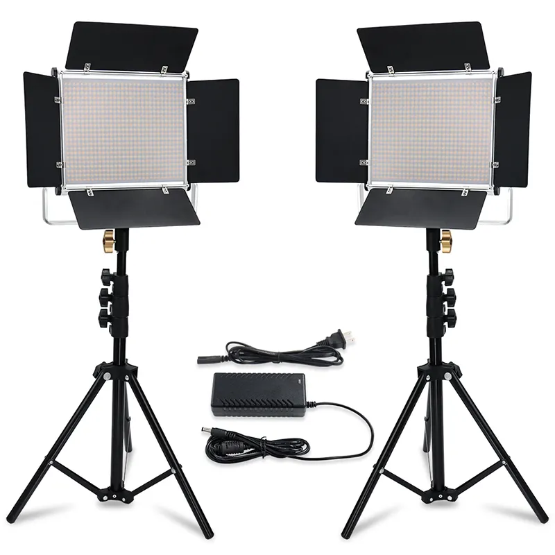 Panel de luz LED para estudio de fotografía, iluminación para grabación de vídeo, temperatura bicolor, 40W, 3200K/6500K, W660/660S