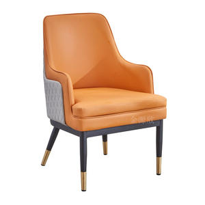 Basit satış Modern ışık lüks deri demir katı ahşap dayanıklı ticari yemek restoran masa sandalye seti arkalığı Jiangxi - Product Image 5